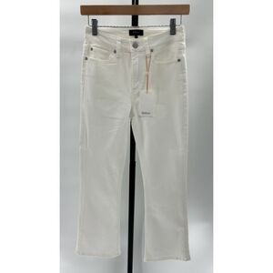 Quince Womens Bella Stretch Kick Flare Jeans - 26" inseam, Cloud White 26
